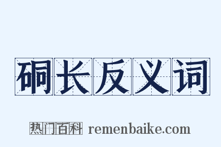 硐长反义词是什么意思的图片